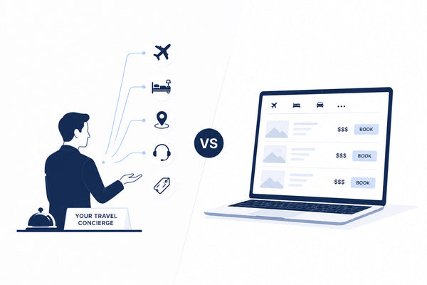 Travel concierge vs booking site: when does it make sense?